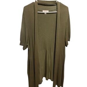 Dressbarn Olive Cardigan Sweater